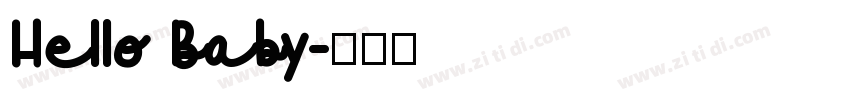Hello Baby字体转换